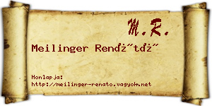 Meilinger Renátó névjegykártya