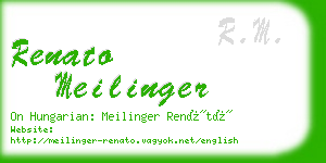 renato meilinger business card